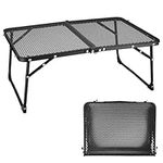 ISFORU Camping Table, Small Camping Folding Table, Portable Ultralight Aluminum Camp Table, Outdoor Table for Camp Kitchen, Beach, Picnic, Backyards