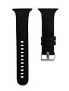 Colorcase Smart Watch Strap Soft Silicon Strap Compatible with Fire-Boltt Ring Plus Bsw005 Smart Watch Silicon Strap Band - Black