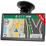 GPS Navigation For Car Truck - Navigation System 9 Inch Touchscreen Navigator with 2023 US/CA/MX Maps, Free Lifetime Map Updates, Voice Guidance, Speed Camera Warning, Vehicle GPS Unit Handheld for RV