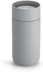 Fellow Carter Move Mug with 360º Sip Lid - Open Top Coffee To-Go Tumbler with Ceramic Interior, Vacuum-Insulated Stainless Steel, Matte Grey, 12 oz Cup