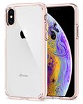 Spigen Ultra Hybrid Back Cover Case Compatible with iPhone Xs/X (TPU + Poly Carbonate | Rose Crystal)