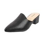 Mochi Womens Synthetic Black Slip Ons (Size (3 UK (36 EU))