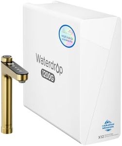 Waterdrop X12Alkaline Mineral Reverse Osmosis System 1200 GPD Gold Faucet