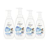 Dove Kids Care Foaming Body Wash for kids skin care Cotton Candy cleansing body cleanser for hypoallergenic skin care 400 ml, 4 pack