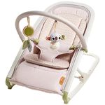 Tiny Love Boho Chic 2-in-1 Rocker with Removeable Toy Bar, Rocking or Stationary Modes and Folds Flat for Storage, Beige