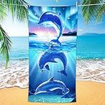 Bonsai Tree Dolphin Beach Towel, Cu