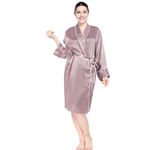 Bella Babe by SK Luxury Robe with Piping (XXL, Pink)