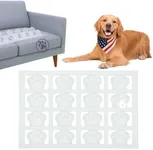 PEACHTREE PET Made in USA (6 Pack) Clear Humane Scat Mat to Keep Dogs Off Couch & Dog Counter Surfing Deterrent - Pain-Free Anti Scratch Pet Furniture Protector Solution for Indoors (Full Size Couch)