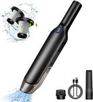 LAOPAO Handheld Vacuum Cleaner Cordless Car Powerful Portable High Power Mini Vacuum Hoover 9kPa Rechargeable Handheld Vacuum with 3 * 2k mAh Li-ion Battery for Home/Car/Dust Cleaning Pet Hair