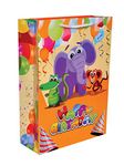 Arrow Paper Bags Elephant Theme Paperbag for Birthday Gift (Multicolour) - Pack of 50