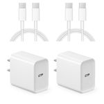 iPhone 16 15 Fast Charger [Apple MFi Certified] 2 Pack Charger 6FT USB C Wall Charger Compatible with iPhone 16/iPhone 15/iPhone 15 iPro/iPhone 15 Pro Max,Pad Pro,Pad Mini/Air4/Samsung/Android Phones