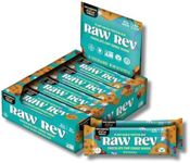 Raw Rev Vegan High-Protein Bars, Chocolate Chip Cookie Dough, 12g Plant Protein, 11g Fiber, Keto, Non-GMO, 1.6 Oz, Pack of 12