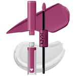 NYX PROFESSIONAL MAKEUP, Shine Loud, High shine lip color, 16HR wear, Vegan Formula - HOTTIE HIJACKER (Purple)