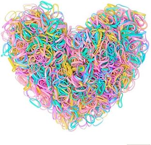 Cooetr 1000 Pièces Mini Bands Elastiques Multicolore, Rubber Bands Soft Elastic Bands pour ​Cheveux des Enfants, Petites Dreadlocks, Tressagepour les Cheveux des Enfants