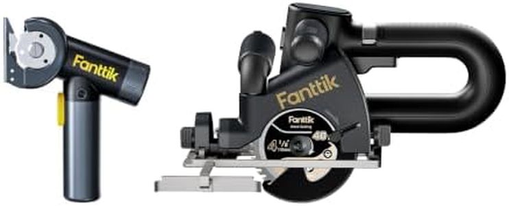 Fanttik C8 Nano Easyswap Cordless Cardboard Cutter, Electric Scissors & Fanttik O11 Apex 4-1/2 inch Cordless Circular Saw, 4700RPM Brushless Motor