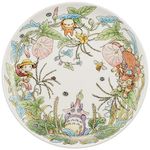 Noritake T50116A/4660-4 My Neighbor Totoro Plate 9.1 inches (23 cm), Hiruga Hiruga-Hiruga-Hiruga-Hen, Microwave Safe, 1 Piece, Bone China