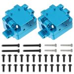 Treehobby 2PCS Metal Front and Rear Gearboxes Compatible with WLtoys 1/28 284131 K969 k979 k989 k999 P929 RC Car Upgrades Parts（Blue）