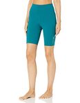 Champion Women's Bike Yoga Shorts, Gem Jade, Medium