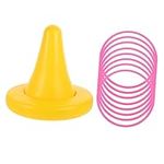 1 Set single leg stool sports ring pool ring toss game ring toss bar game beach party games kids educational toys Physical Training Tool plastic Sports Equipment to stack preschool