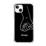 SVNICFYA Cute Couple Always Phone Case for iPhone 14, Cute Lovers Phone Cover for Teens Women Men, Soft TPU Shockproof Case for iPhone 14