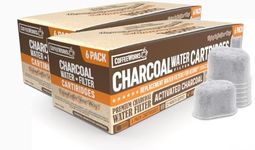 12 Pcs CoffeeWorks Charcoal Water Filter Refill Cartridges for Keurig Coffee Machines - Universal Fit Replacement Filters Compatible with Keurig K-Cup Pod 2.0 and 1.0 Classic Coffee Brewers