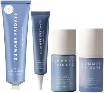 Summer Fridays Jet Lag Collection – Jet Lag Mask (2.25 Oz), Jet Lag Overnight Eye Serum (0.5 Oz), Jet Lag Deep Hydration Serum (1 Oz), Jet Lag Skin Soothing Hydration Mist (1.7 Fl Oz)