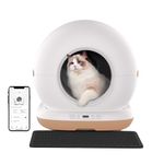 Petverse® Automatic Cat Litter Box - Large Size, Smart Self-Cleaning, Covered Electric Litter Box for All Cat Sizes & Multiple Cats | Odour Control | App-Connected |12 Month Warranty | Clumping Litter