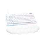 Logitech G713 Wired Mechanical Gaming Keyboard with LIGHTSYNC RGB Lighting, Clicky Switches (GX Blue), and Keyboard Palm Rest, PC and Mac Compatible, White Mist