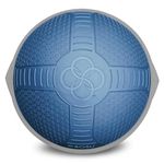 Bosu Half Ball Home Balance Exercise Trainer for Strength, Stability, Cardio, and Flexibility Workouts with Hand Pump and Manual, Blue