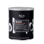 Rica Black Liposoluble Wax for All Skin Types – Contains Vegetable Charcoal and Biological Hemp Oil, Less Redness, Superior Tanning Removal, Moisturising Action on the Skin (800 ml)