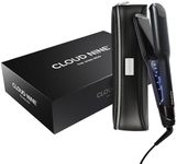 CLOUD NINE The New Wide Iron Hair Straightener | Variable Temperature Control | Revive Mode Mineral-Infused Plates | Digital Display 360° Swivel Cord | Protective Guard | Strong Shiny Sleek Results