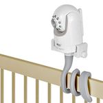 Baby Monitor Mount Camera Shelf Compatible with Infant Optics DXR 8 and Most Other Baby Monitors,Universal Baby Camera Holder,Attaches to Crib Cot Shelves or Furniture (Gray)