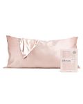 Kitsch Satin Pillowcase with Zipper - Softer Than Silk Pillow Cases Cooling Pillow Cases | Pillow Case Covers | Satin Pillow Cases (Blush, 1 Pack)