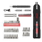 Zylex Screwdriver Set with 50 Bits Comprehensive Screw Driver Kit for Home and Professional Use | 3.6-4.2V Rechargeable Battery | 360 RPM Speed | 5 Nm. Torque Tools Box Kit Electric Screw Driver