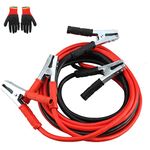 Holdfiturn Jumper Cables 5M Heavy Duty Booster Cables 2000Amp Professional Battery Booster Jumper Cables and Gloves Jump Leads for HGV Cars Vans and Trucks