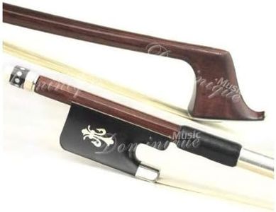 D Z Strad Cello Bow Brazil Wood Peccatte Copy 4/4 Full Size with Ebony Fleur-de-lis Frog (4/4 - Brazil Wood)