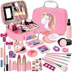 Kids Makeup Kit Girls Toys,Washable Makeup Kit Real Cosmetic,Princess Little Girls Makeup Set Kids Toys for 3 4 5 6 7+ Year Old Girls Christmas Birthday Gifts