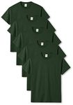 Fruit of the Loom Men's Original T. T-Shirt Pack of 5, Bottle Green, X-Large