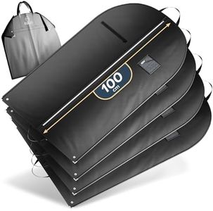 FiRiO 4 x Borsa Porta Abiti da Viaggio Pieghevole di Alta Qualità - FINO AL 50% PIU SPESSO MATERIALE - Custodie per Abiti & Camicia - Porta Vestiti da Viaggio e da Riporre per Uomo e Donna - 100x60cm