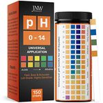 Universal pH Test Strips - pH Tester Strips Kit with e-Book - 150 Quick and Easy pH Testing Strips - Ultimate pH Balance Test Strips Kit - 150 Strips by JNW Direct