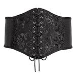 XZQTIVE Womens Corset Belt Elastic Waist Belt Lace-up Cinch Belt Pirate Corset Belt Renaissance for Costume