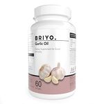 Briyosis Odorless Garlic Softgels -60 Softgels- Allicin Rich Pure Garlic Oil Supplement