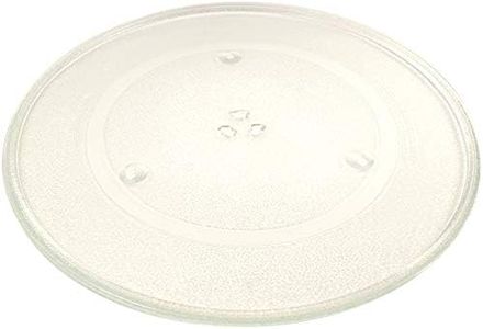 HQRP 16 1/2" Glass Turntable Tray Compatible with GE WB48X29704 PES7227SL1SS Microwave Oven Cooking Plate 16.5-inch 420mm