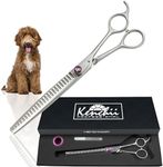 Kenchii Scorpion Dog Grooming Scissors, 24 Tooth Blending Shears, Dog Scissors for Grooming, Professional Pet Grooming Scissors, Heavy Duty, Durable and Sharp