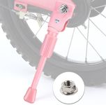 IPETRK Pink Kids Bike Kickstand for 12 14 16 18 20 Inch Wheel Rear Side Kids' Bicycles Kickstand Mountain Bike Kickstand Bike Accessories