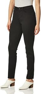 NYDJ Women's Pull-On Skinny Ankle Jeans | Slimming & Flattering Fit, Black, 4