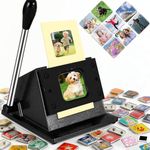 Fridge Magnet Paper Cutter, 2''x2''/50x50mm Square Button Cutter Die Cutter, Heavy-Duty Paper Card Cutter Punch for Cards, Badges, Cartoon Buckles, Photo Frames