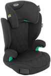 Graco Affix i-Size R129 with ISOFIX Highback Booster car seat with cupholders, Suitable from 100-150cm (approx. 3.5 to 12 years), Midnight fashion