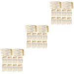 FRCOLOR Pack of 30 Five-tooth Hair Combs French Side Comb Hair Combs for Small Hair Combs Hair Comb Pusher French Twist Comb French Hair Combs Mini Iron Slideshow Bridal