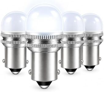 YFDXDS 1156 BA15S LED Bulbs White, 12V Only 6000K Daylight White, 1141 P21W 7506 Single Contact Bayonet Base LED Replacement Bulbs for RV Camper Marine Boat Trailer Interior Backup Lights, Pack of 4